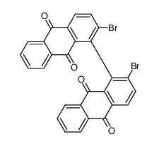 2,2'-dibromo-[1,1']bianthryl-9,10,9',10'-tetraone结构式