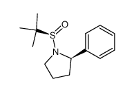 (R)-1-((R)-2-methyl-propane-2-sulfinyl)-2-phenyl-pyrrolidine结构式