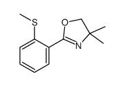 4,4-dimethyl-2-(2-methylsulfanylphenyl)-5H-1,3-oxazole结构式