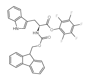 FMOC-L-色氨酸五氟苯酯结构式