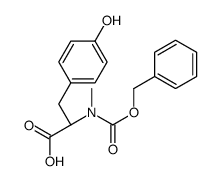 (2S)-3-(4-hydroxyphenyl)-2-[methyl(phenylmethoxycarbonyl)amino]propanoic acid结构式