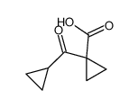 1-(cyclopropanecarbonyl)cyclopropane-1-carboxylic acid结构式
