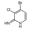 2-氨基-4-溴-3-氯吡啶结构式