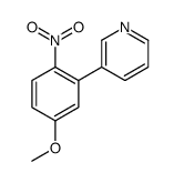3-(5-methoxy-2-nitrophenyl)pyridine结构式