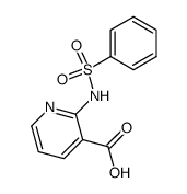 2-benzenesulfonylamino-nicotinic acid结构式