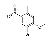2-溴-5-甲基-4-硝基苯甲醚结构式