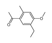 1-(5-ethyl-4-methoxy-2-methyl-phenyl)-ethanone结构式