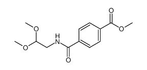 N-(2,2-dimethoxy-ethyl)-terephthalamic acid methyl ester结构式