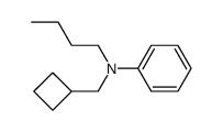 N-butyl-N-cyclobutylmethyl-aniline结构式