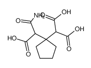 [1-(carbamoyl-carboxy-methyl)-cyclopentyl]-malonic acid结构式