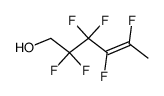 (E)-2,2,3,3,4,5-hexafluorohex-4-en-1-ol结构式