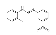 N-(2-methyl-5-nitro-phenyl)-N'-o-tolyl-triazene结构式