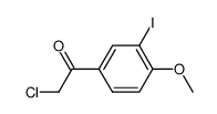 2-chloro-1-(3-iodo-4-methoxy-phenyl)-ethanone结构式