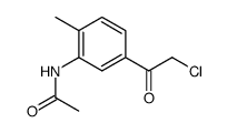 acetic acid-(5-chloroacetyl-2-methyl-anilide)结构式