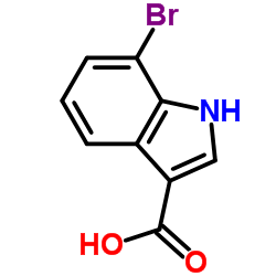 7-溴-3-吲哚甲酸结构式