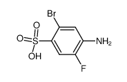 4-amino-2-bromo-5-fluorobenzenesulfonic acid结构式