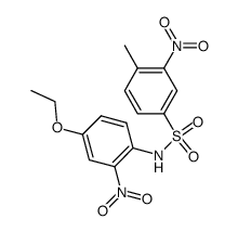 2-nitro-toluene-4-sulfonic acid-(4-ethoxy-2-nitro-anilide)结构式
