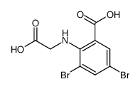 3,5-dibromo-2-(carboxymethyl-amino)-benzoic acid结构式