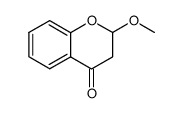 2,3-Dihydro-2-methoxy-4H-1-benzopyran-4-one结构式
