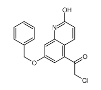 5-(2-chloroacetyl)-7-phenylmethoxy-1H-quinolin-2-one结构式