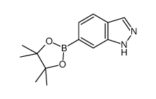 1H-吲唑-6-硼酸频哪醇酯结构式