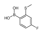 4-氟-2-(甲基硫代)苯硼酸结构式