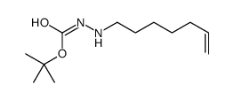 tert-butyl N-(hept-6-enylamino)carbamate结构式
