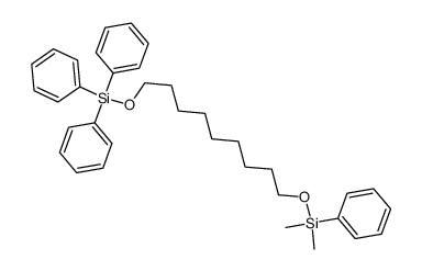 1-[dimethyl(phenyl)silyloxy]-9-(triphenylsilyloxy)nonane结构式