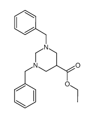 ethyl 1,3-dibenzylhexahydropyrimidine-5-carboxylate结构式