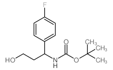 3-N-boc-氨基-3-(4-氟苯基)-丙烷-1-醇结构式