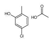 acetic acid,5-chloro-2-methylphenol结构式