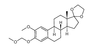 2-methoxy-3-O-methoxymethyl-17,17-ethylenedioxyestrone结构式