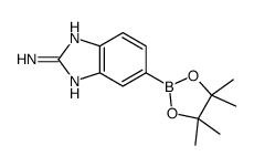 5-(4,4,5,5-tetramethyl-1,3,2-dioxaborolan-2-yl)-1H-benzo[d]imidazol-2-amine结构式