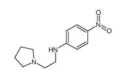 4-nitro-N-(2-pyrrolidin-1-ylethyl)aniline结构式