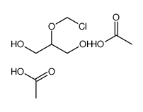 acetic acid,2-(chloromethoxy)propane-1,3-diol结构式