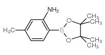 2-氨基-4-甲基苯硼酸频那醇酯结构式