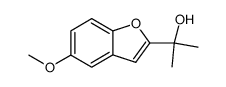 2-(1-methyl-1-hydroxyethyl)-5-methoxybenzo[b]furan结构式