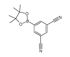 5-(4,4,5,5-tetramethyl-1,3,2-dioxaborolan-2-yl)isophthalonitrile结构式
