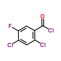 2,4-二氯-5-氟苯酰氯结构式