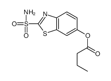 (2-sulfamoyl-1,3-benzothiazol-6-yl) butanoate结构式