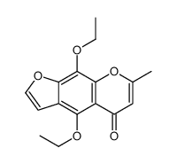 4,9-二乙氧基-7-甲基呋喃[3,2-g]色烯-5-酮结构式