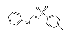 (E)-1-(phenylseleno)-2-(p-tolylsulfonyl)ethene结构式