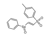 (E)-1-(phenylseleno)-2-(p-tolylsulfonyl)ethene Se-oxide结构式
