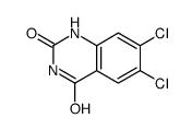 6,7-二氯喹唑啉-2,4(1h,3h)-二酮结构式