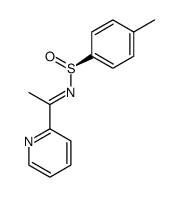 (S,E)-4-methyl-N-(1-(pyridin-2-yl)ethylidene)benzenesulfinamide结构式