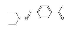 1-(p-acetophenyl)-3,3-diethyl-1-triazene结构式