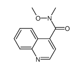 N-methyl-N-(methyloxy)-4-quinolinecarboxamide结构式