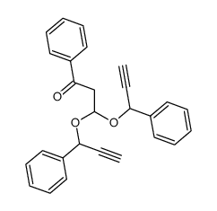 3-phenyl-3-keto-propanol-di(1-phenyl-2-propyn-1-yl) acetal结构式