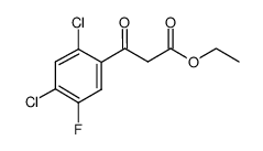 2,4-二氯-5-氟-Β-氧代苯丙酸乙酯结构式