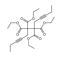 tetraethyl dodeca-3,9-diyne-5,5,6,6-tetracarboxylate结构式